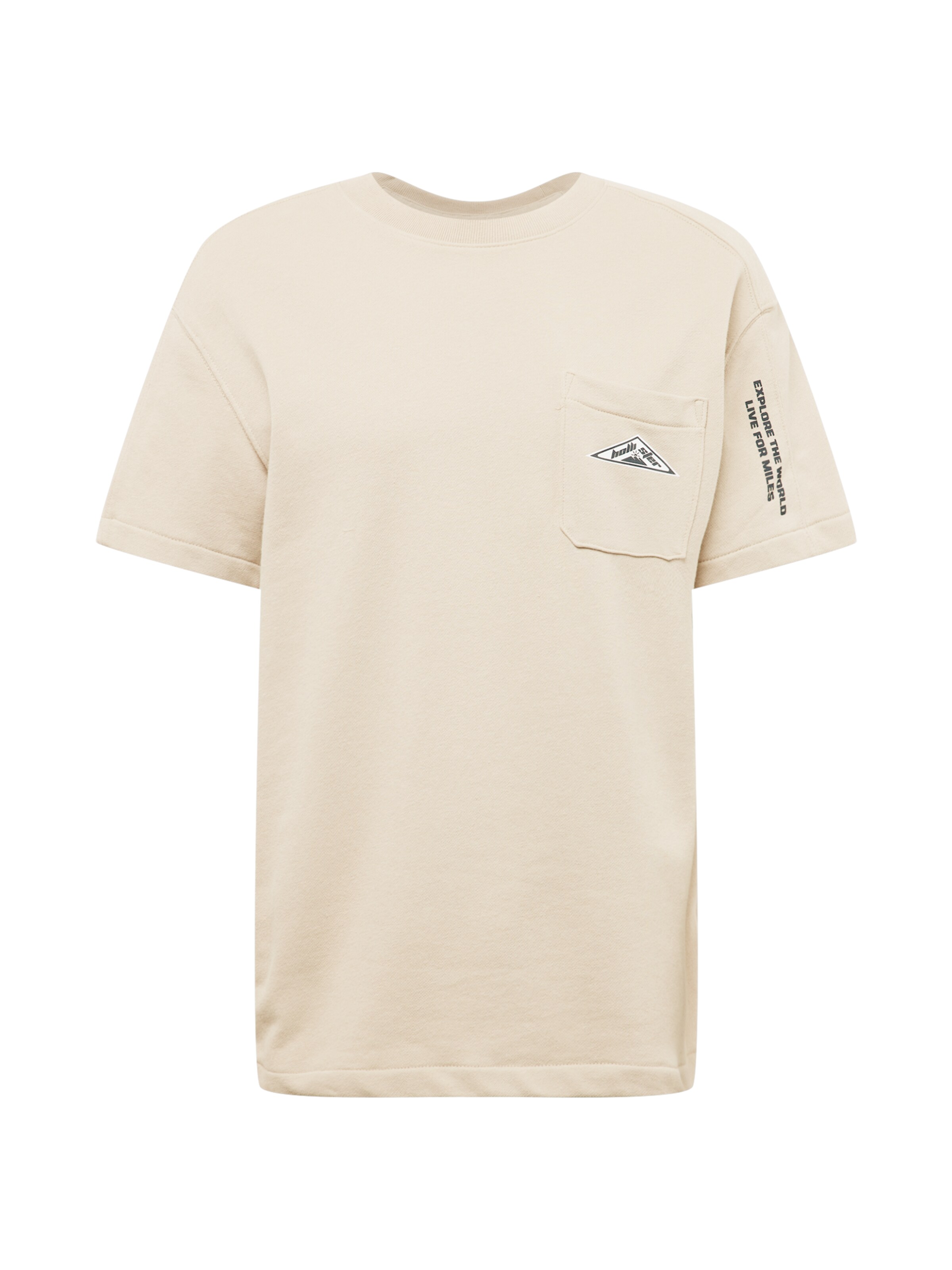 Men T-shirts | HOLLISTER Shirt in Beige - PS35300