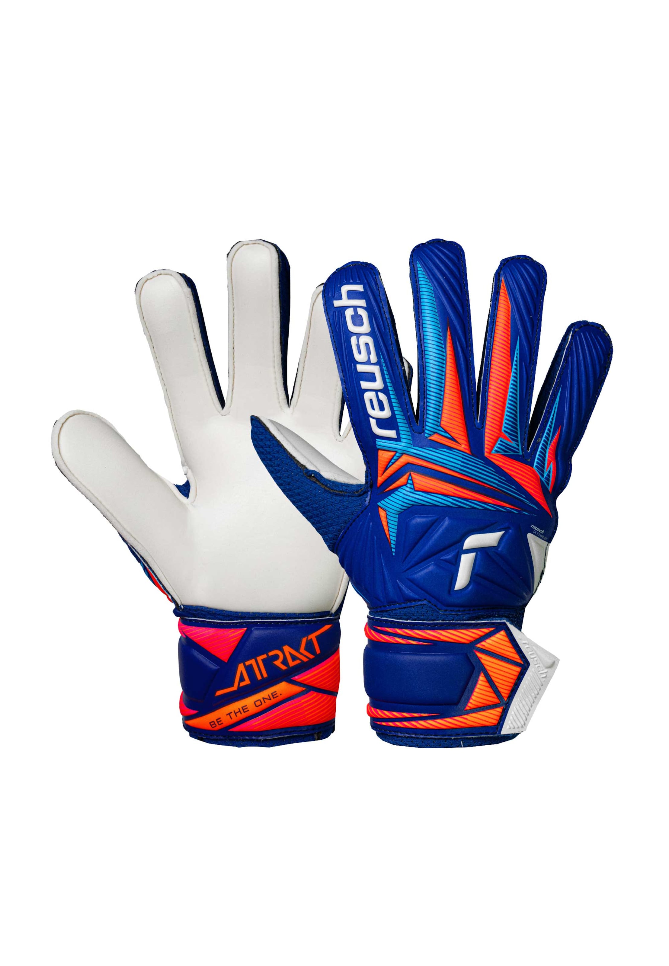 REUSCH Sports gloves 'Attrakt Solid Junior' in Blue: front