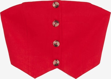 Bershka Top in Red: front