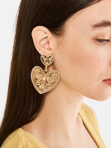 NALì Earrings in Gold: front