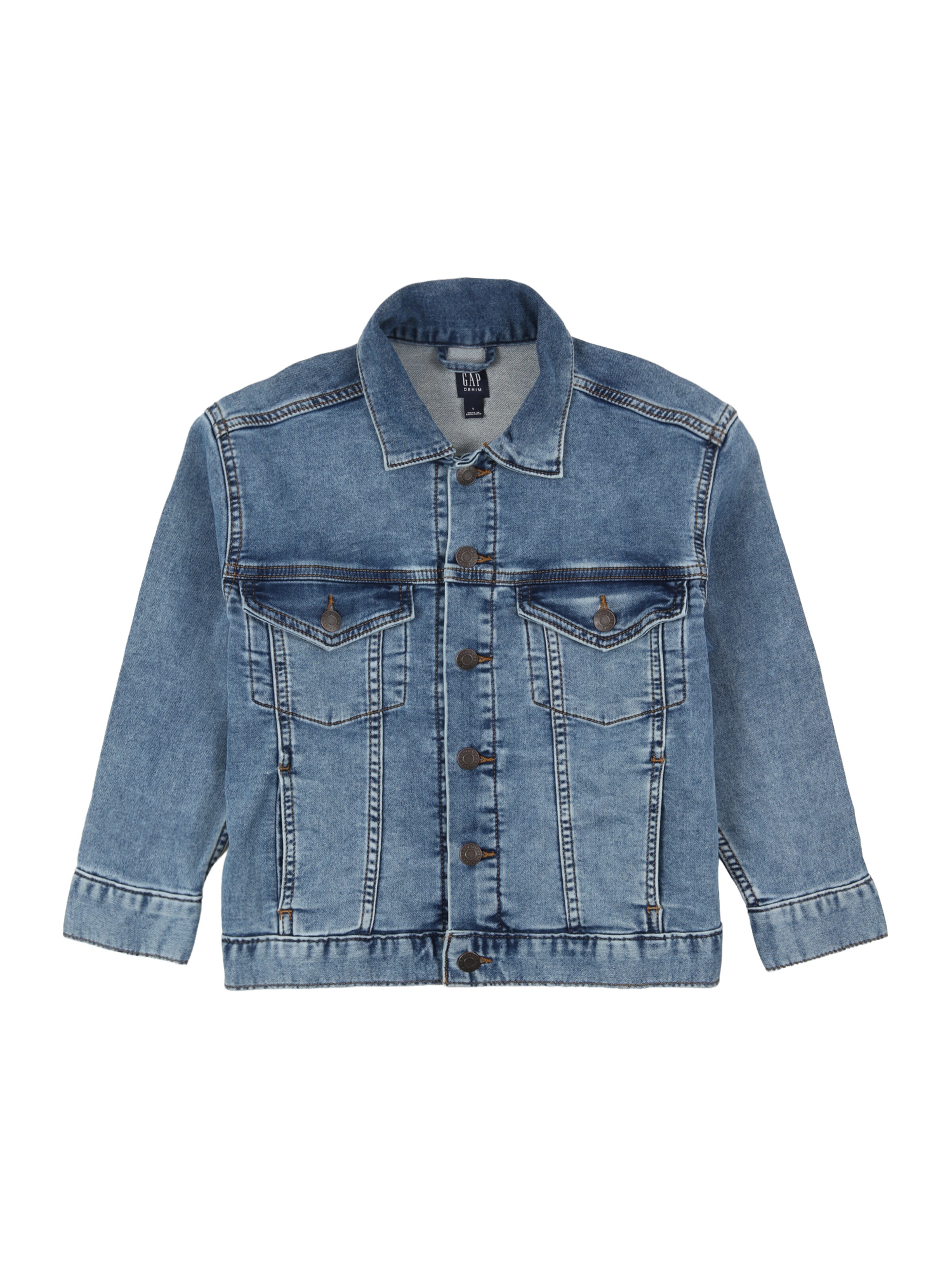 GAP Φθινοπωρινό και ανοιξιάτικο μπουφάν σε μπλε ντένιμ, Άποψη προϊόντος