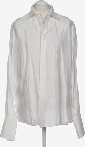 PAL ZILERI Button Up Shirt in XL in White: front