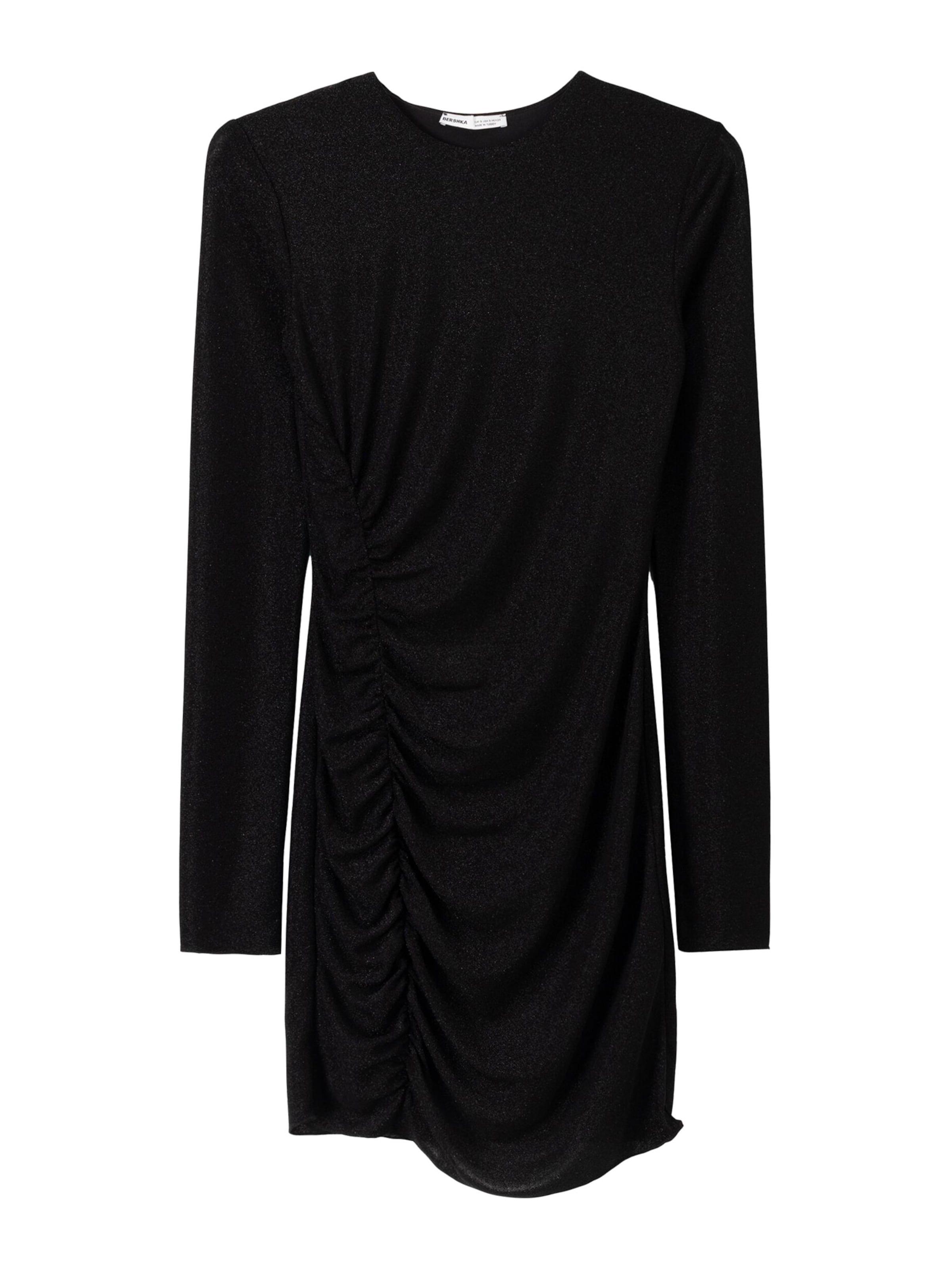 Bershka Šaty - černá / stříbrná, Produkt