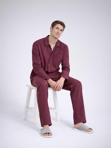 PANTONECLO Pyjama lang 'Pantoneclo Men’s Nightwear Set'‌‌‌‌‌‌ in Rot