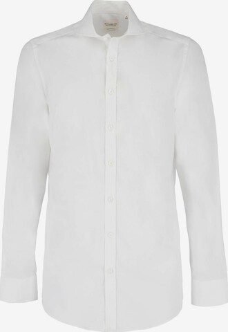 Black Label Shirt Regular Fit Businesshemd 'POPLIN' in Weiß: predná strana