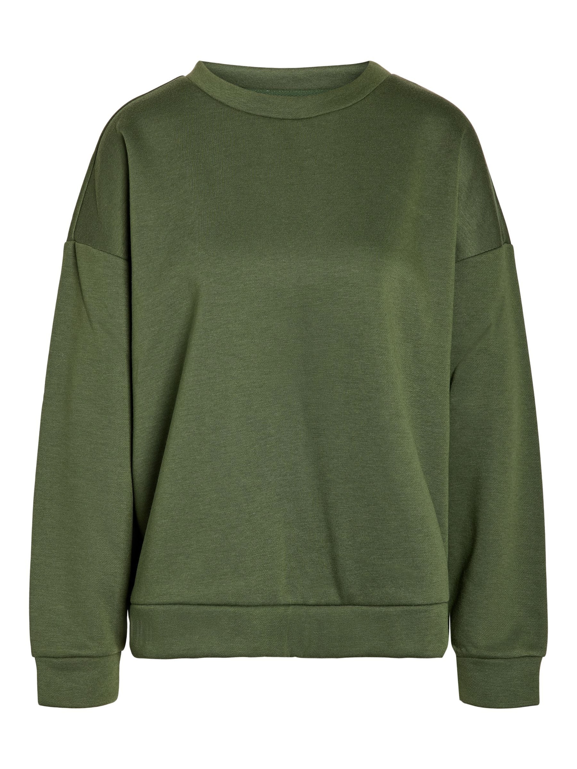 Noisy may Sweatshirt 'BLOOM' in Groen: voorkant