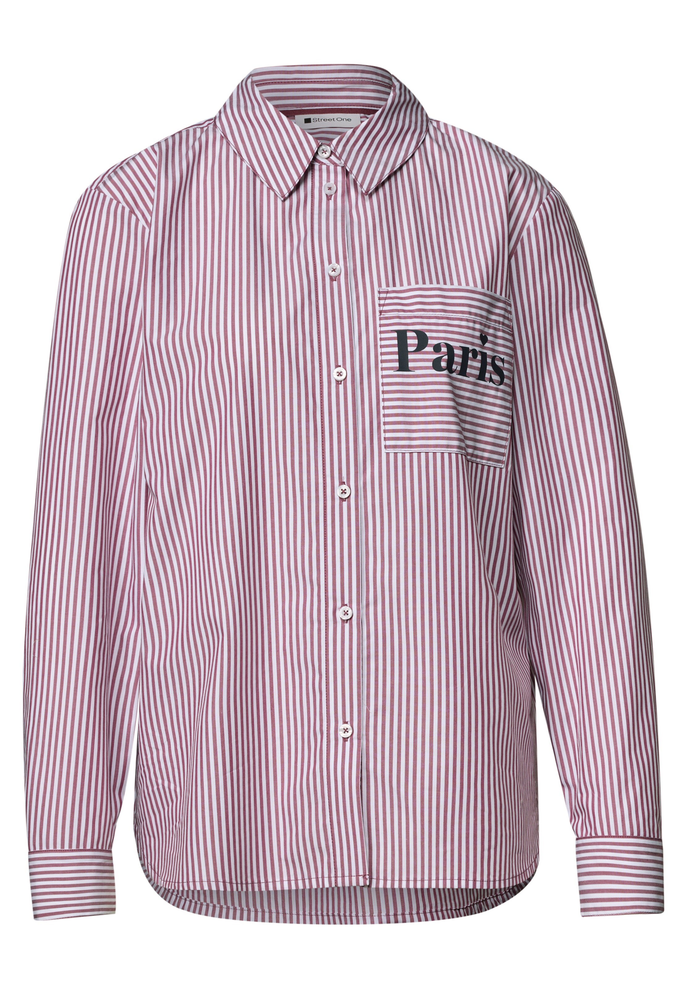 STREET ONE Blouse in XS in Dark pink / White, Item view