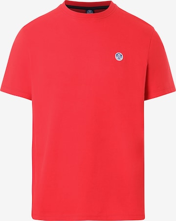 T-Shirt North Sails en rouge : devant