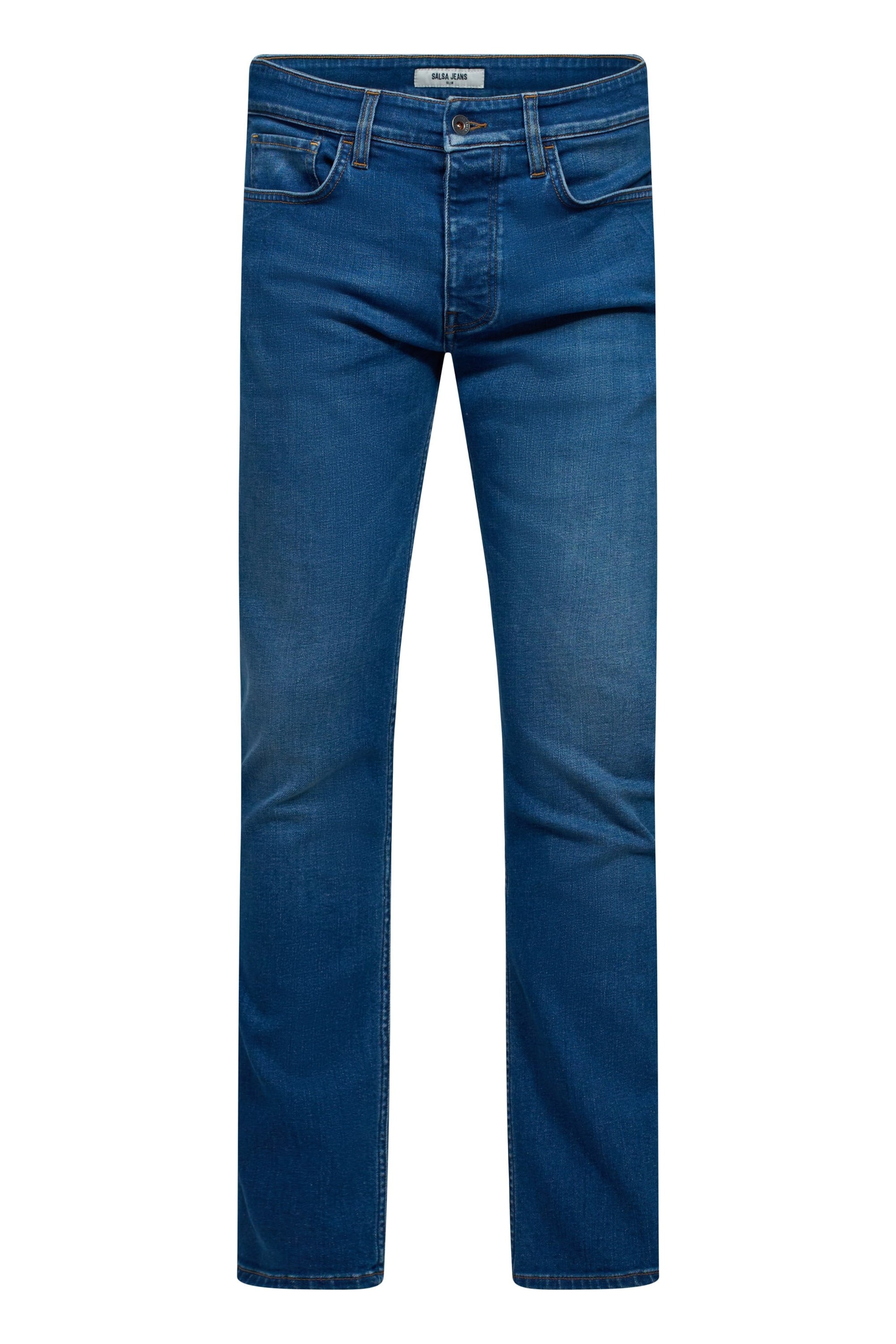 Salsa Jeans Slimfit Jeans in Blauw: voorkant