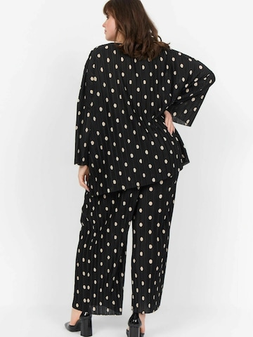 Wide Leg Pantalon 'Charlie 7' Wasabi Concept en noir