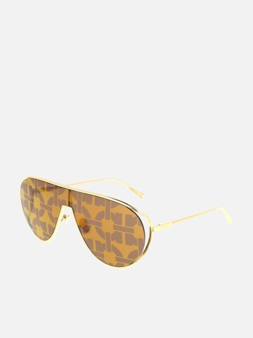 FERRAGAMO - Gafas de sol en oro: frente