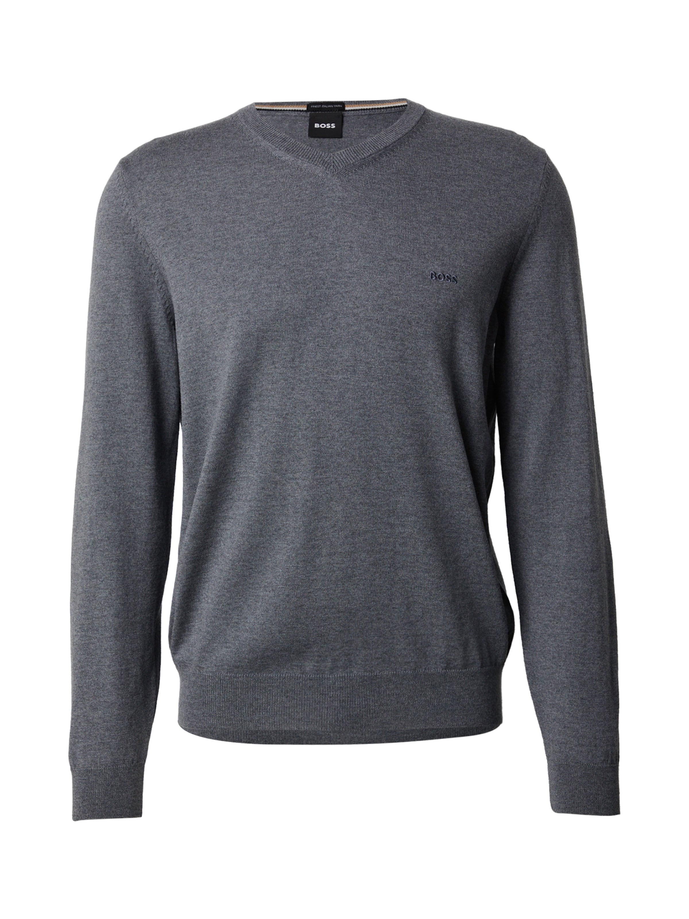BOSS - Pullover 'Baram-L' em cinzento: frente