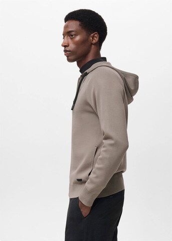 MANGO MAN Knit Cardigan 'Casperh' in Brown