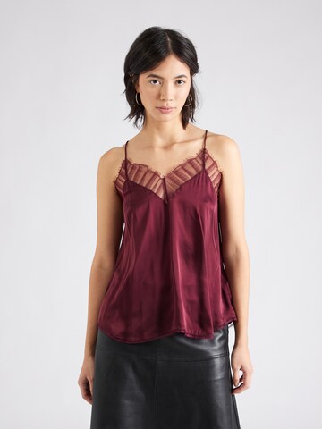 IRO Blouse 'BERWYN' in Rood: voorkant