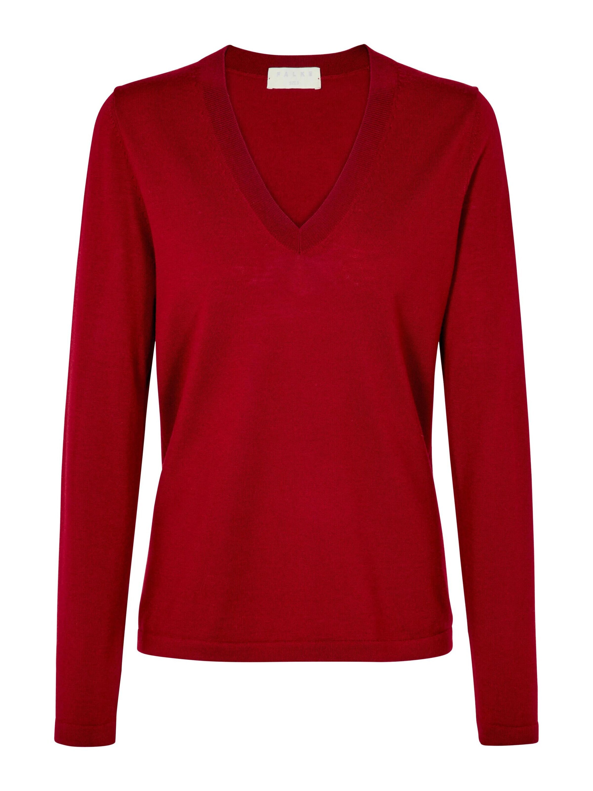FALKE Pullover 'Pure Merino Wool'‌‌‌‌‌‌‌ in Rot