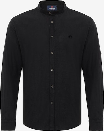 CIPO & BAXX Regular fit Button Up Shirt in Black: front