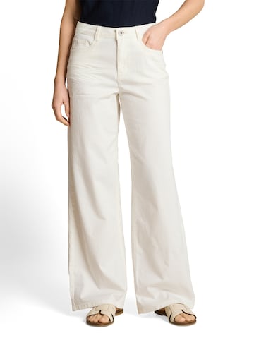 TOM TAILOR Laiad sääred Teksapüksid 'LUNA', värv valge: eest vaates