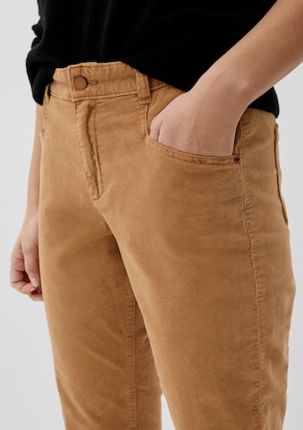 s.Oliver Tapered Broek in Bruin