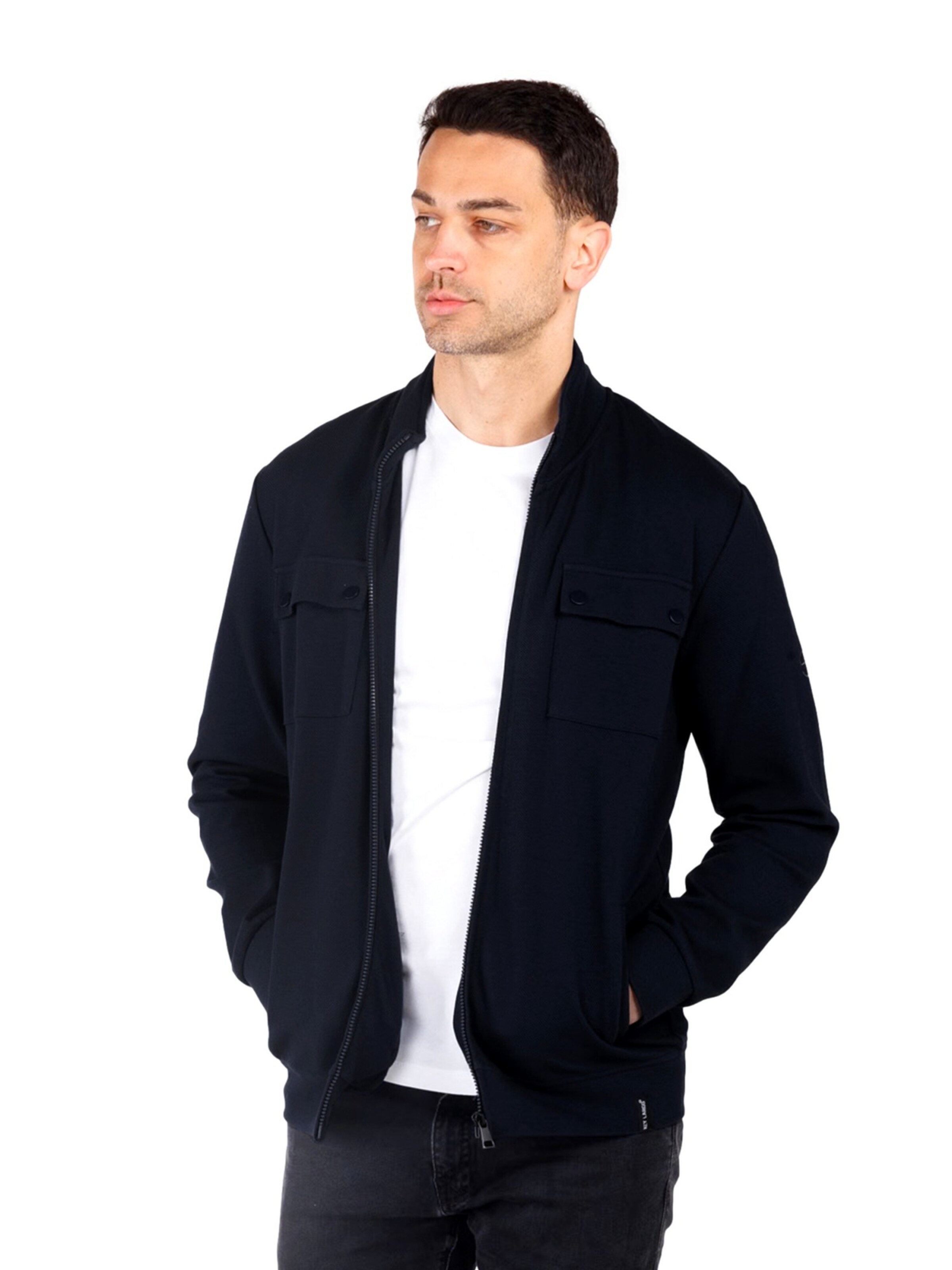 Key Largo Sweatjakke 'KLNEW TRAINER' i blå: forside