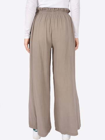 Seasons of April Wide leg Broek 'Liska' in Bruin