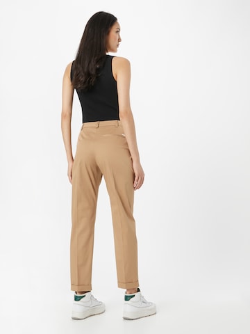 Regular Pantalon à plis 'Tachinoa' BOSS Black en beige