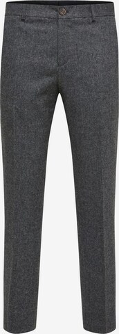 SELECTED HOMME Pleated Pants in Black: front