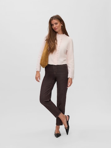 VERO MODA Gebreid vest 'AWNanna' in Roze