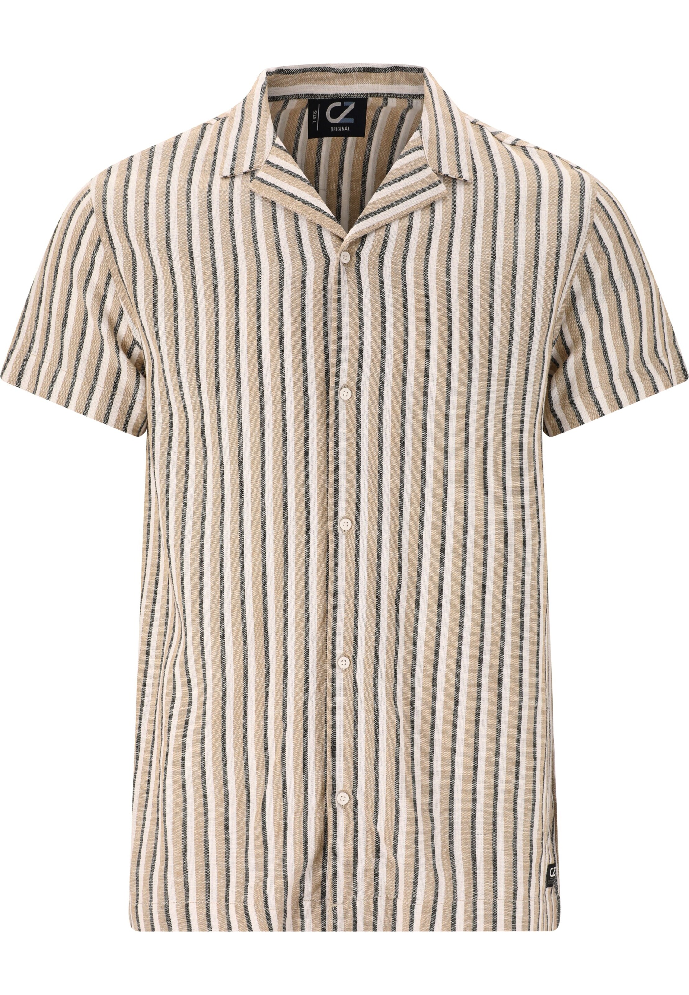 Cruz Regular Fit Hemd 'Camilo' in Braun: Vorderseite