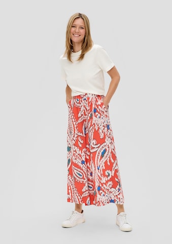 s.Oliver Wide leg Broek in Oranje