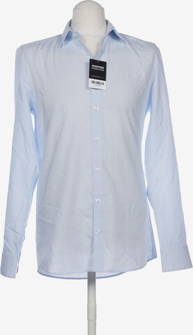Commander Button Up Shirt in M in Blue: front