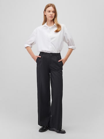 Mavi Wide leg Pleated Pants in Black