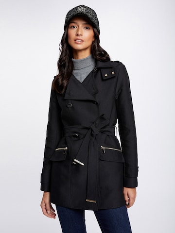 Morgan Between-seasons coat in Black: front