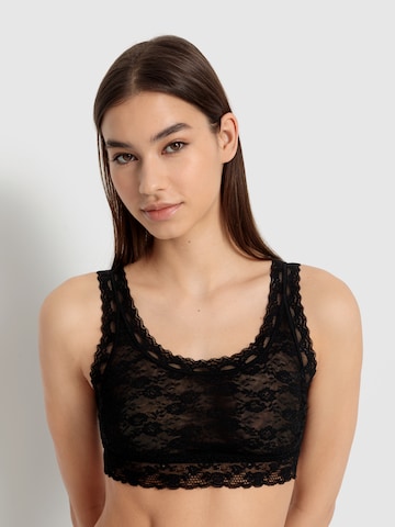 LSCN by LASCANA Bralette Bra in Black: front