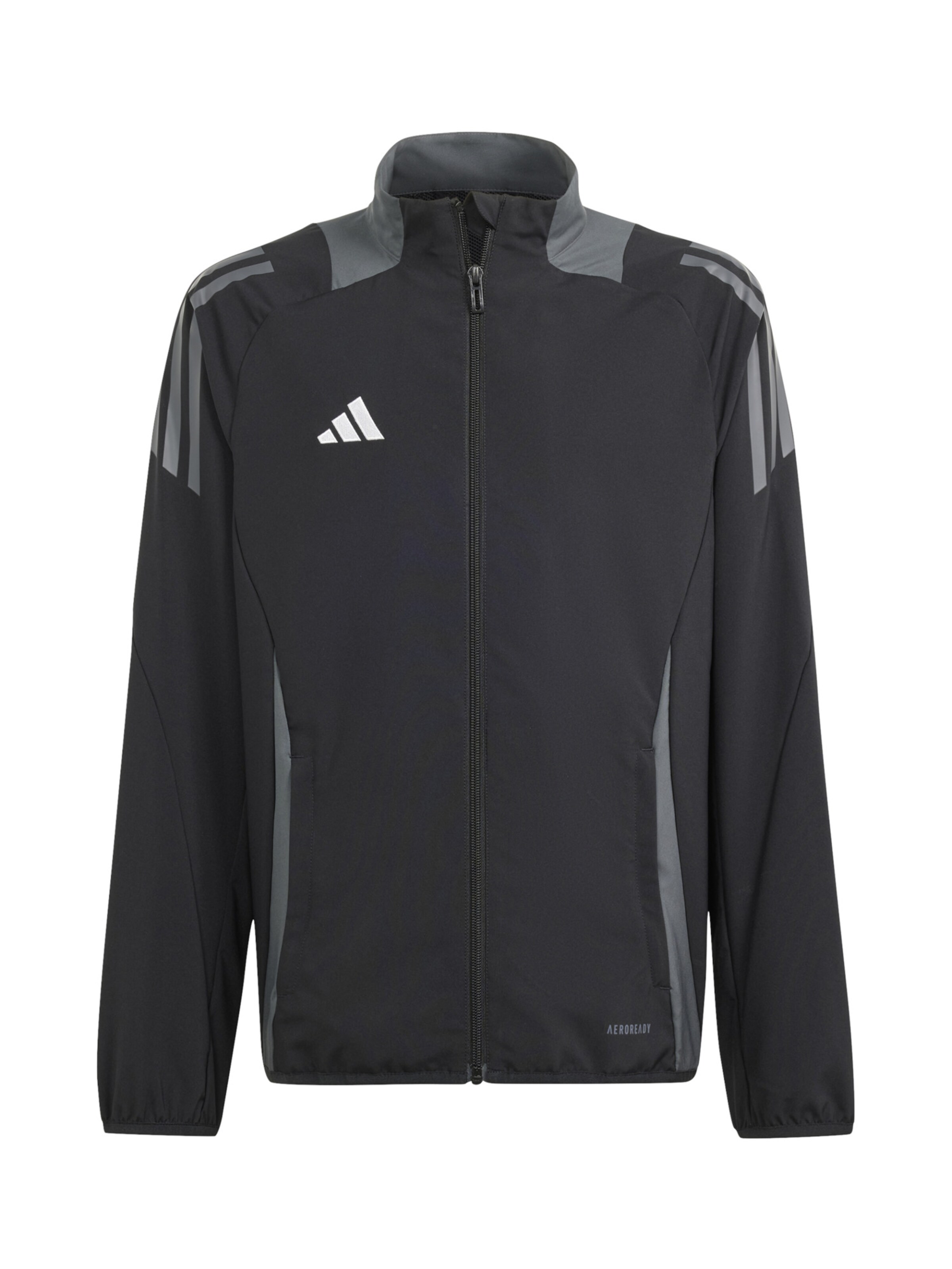 ADIDAS PERFORMANCE Sportjacke 'Tiro' in Schwarz: Vorderseite