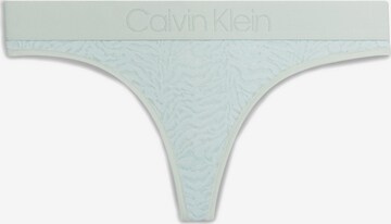 Calvin Klein Underwear Thong in Blue: front