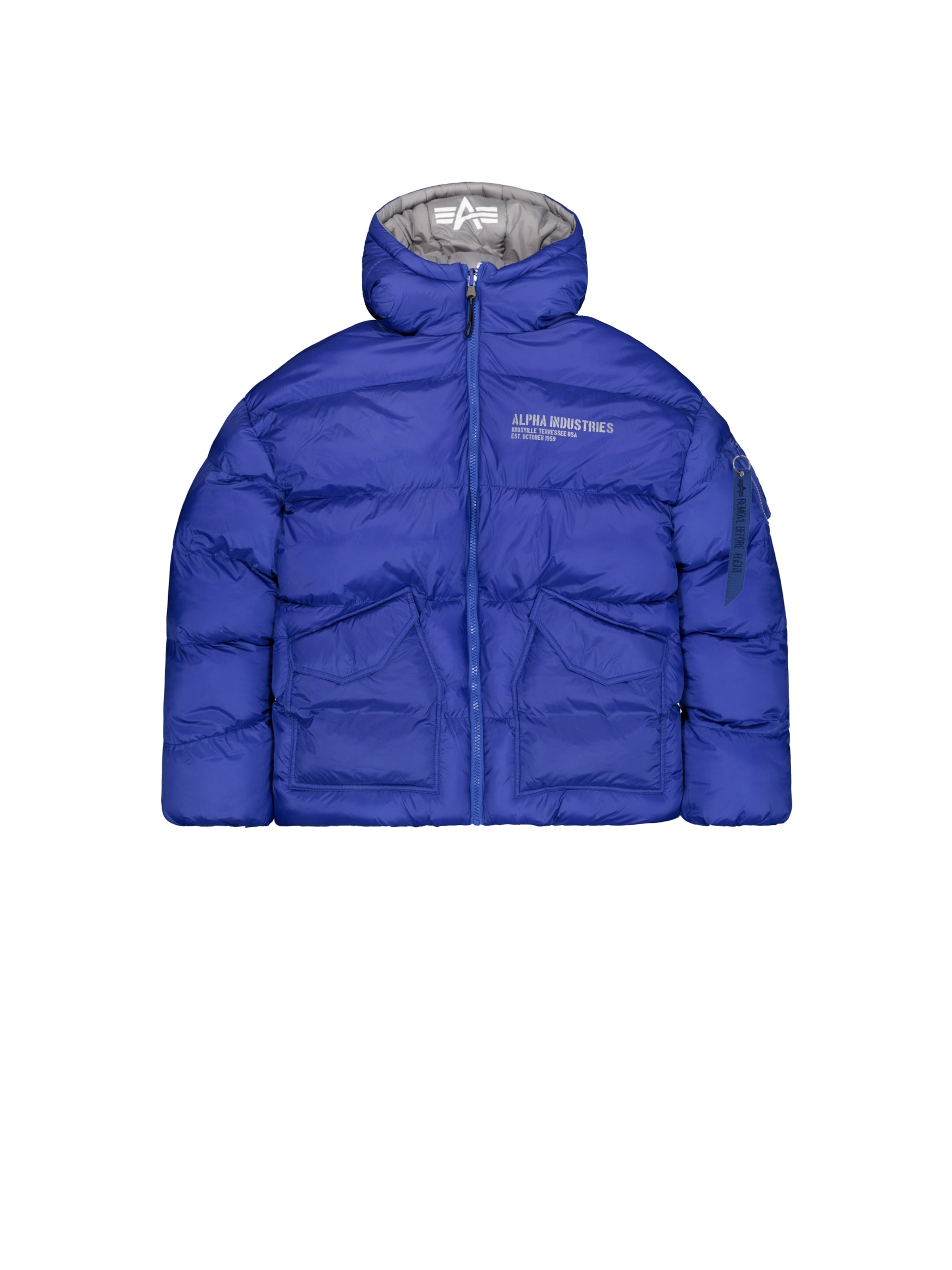 ALPHA INDUSTRIES Winter Jacket in Blue: front