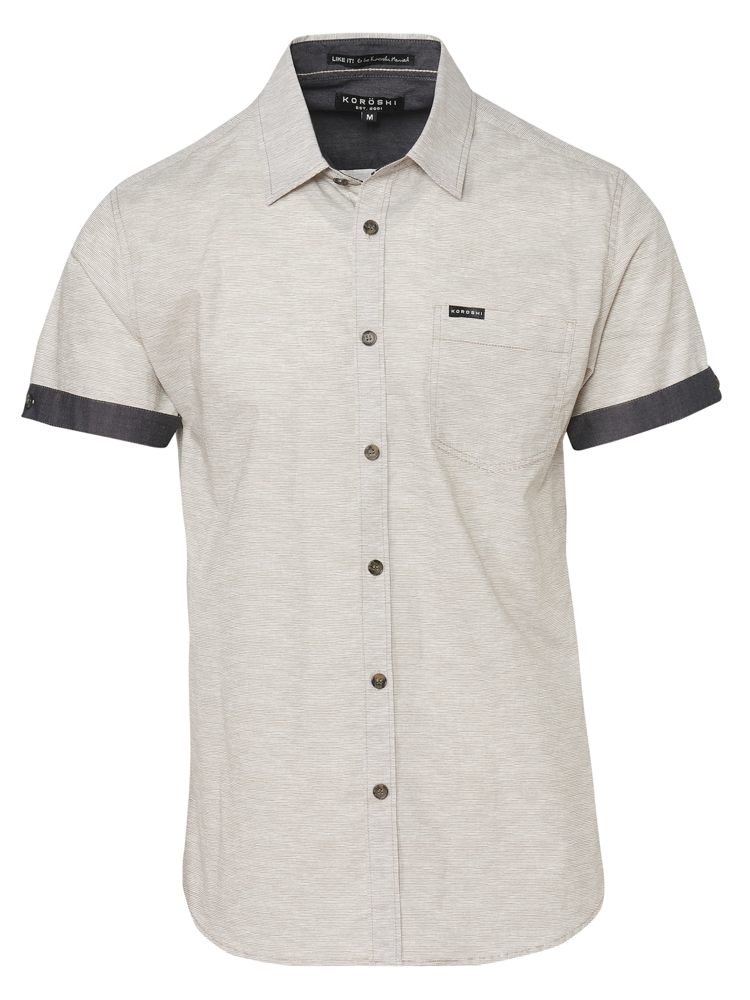 KOROSHI Hemd in Grau: Vorderseite