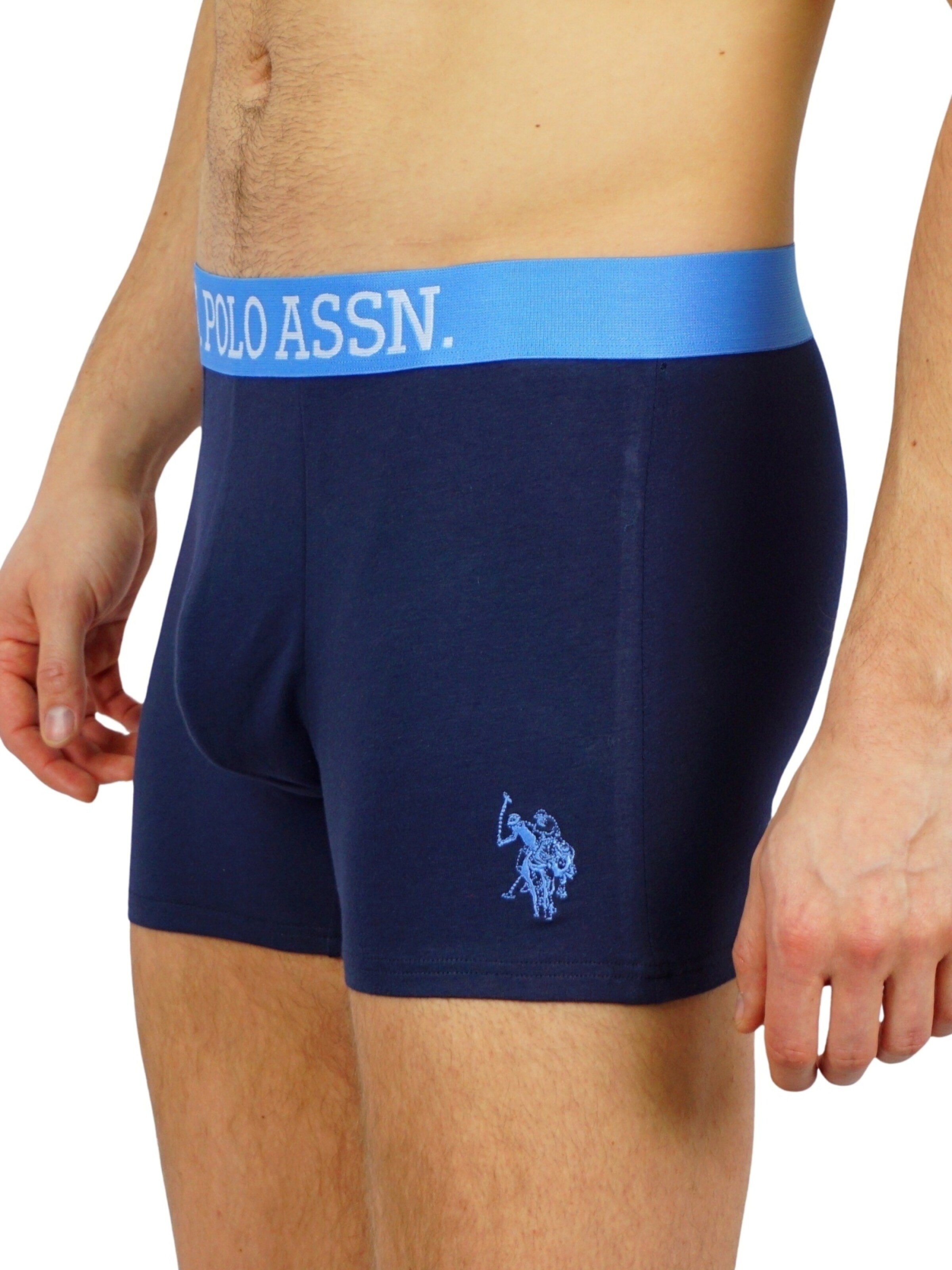 Boxer di U.S. POLO ASSN. in blu: frontale