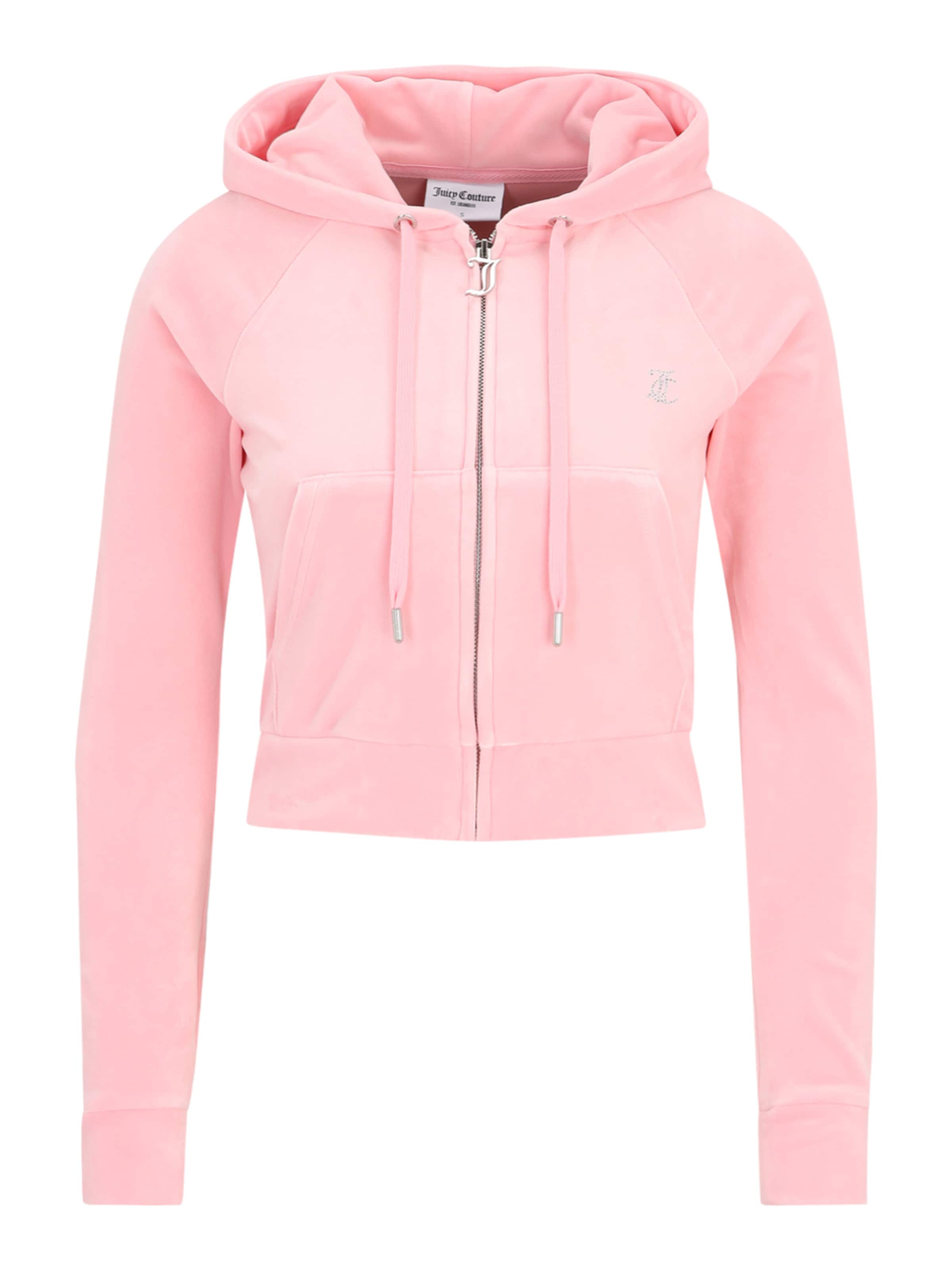 Juicy Couture Petite Sweat jacket 'MADISON' in Pink: front