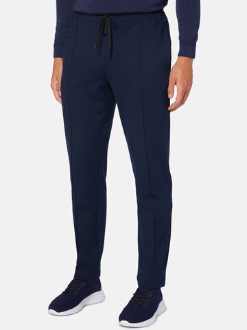 Boggi Milano Slim fit Pants in Blue: front