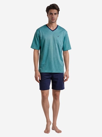 HAJO - Pijama corto 'Klima Light' en azul