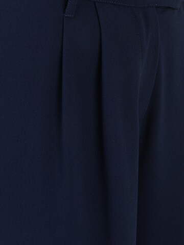 Wallis Petite Regular Pleat-Front Pants in Blue