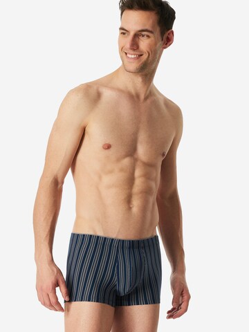 SCHIESSER Boxershorts 'Long Life Soft' in Blauw: voorkant