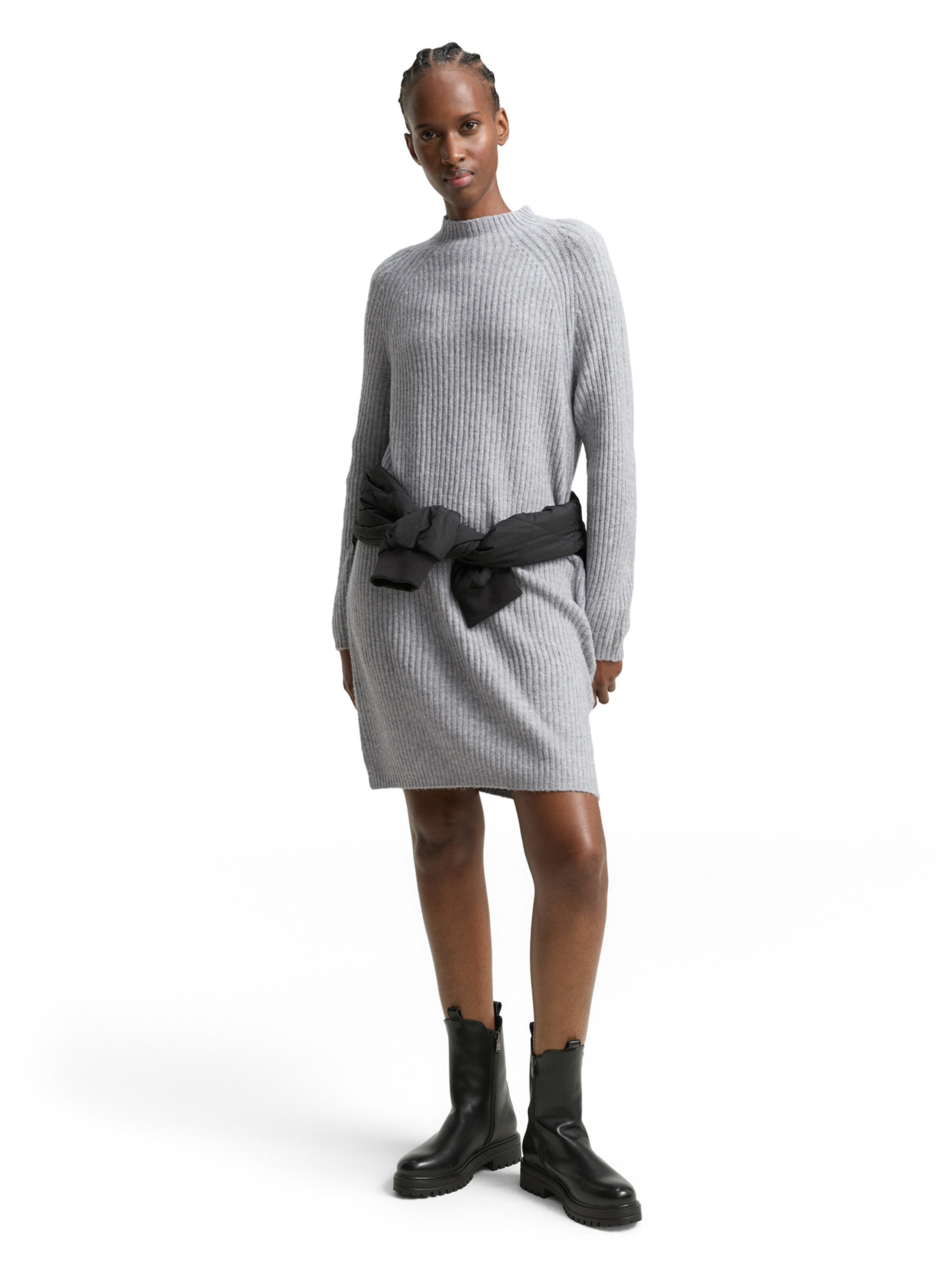 pilka TOM TAILOR DENIM Megzta suknelė