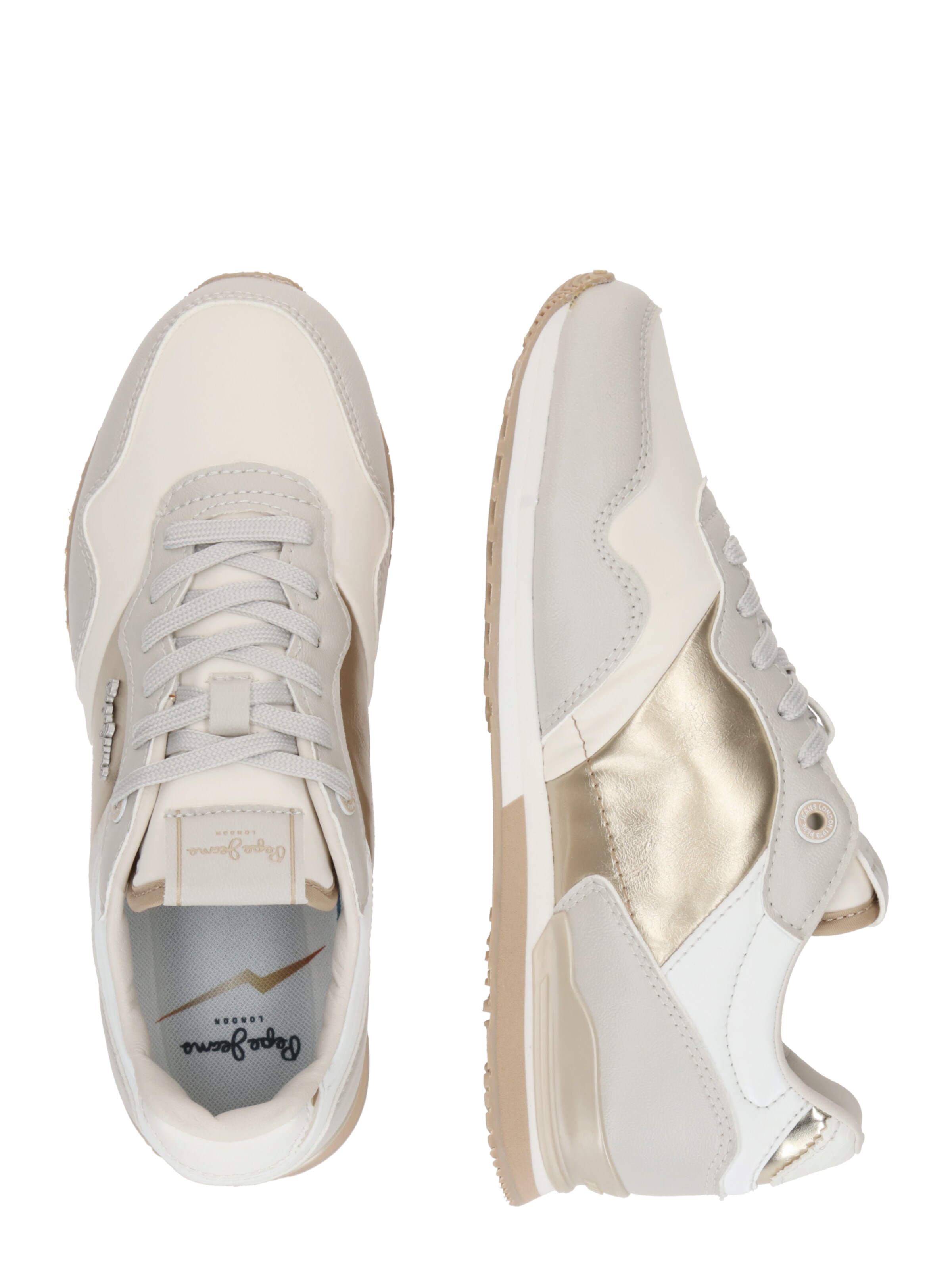 Sneaker bassa 'London Shine' di Pepe Jeans in beige