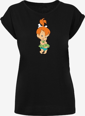 F4NT4STIC Shirt 'Pebbles Feuerstein' in Black: front