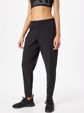 ADIDAS SPORTSWEAR Tapered Workout Pants 'Versatile Train ' in Black: front