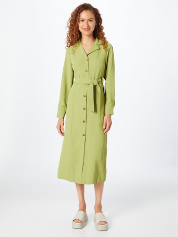 Robe-chemise Warehouse en vert : devant