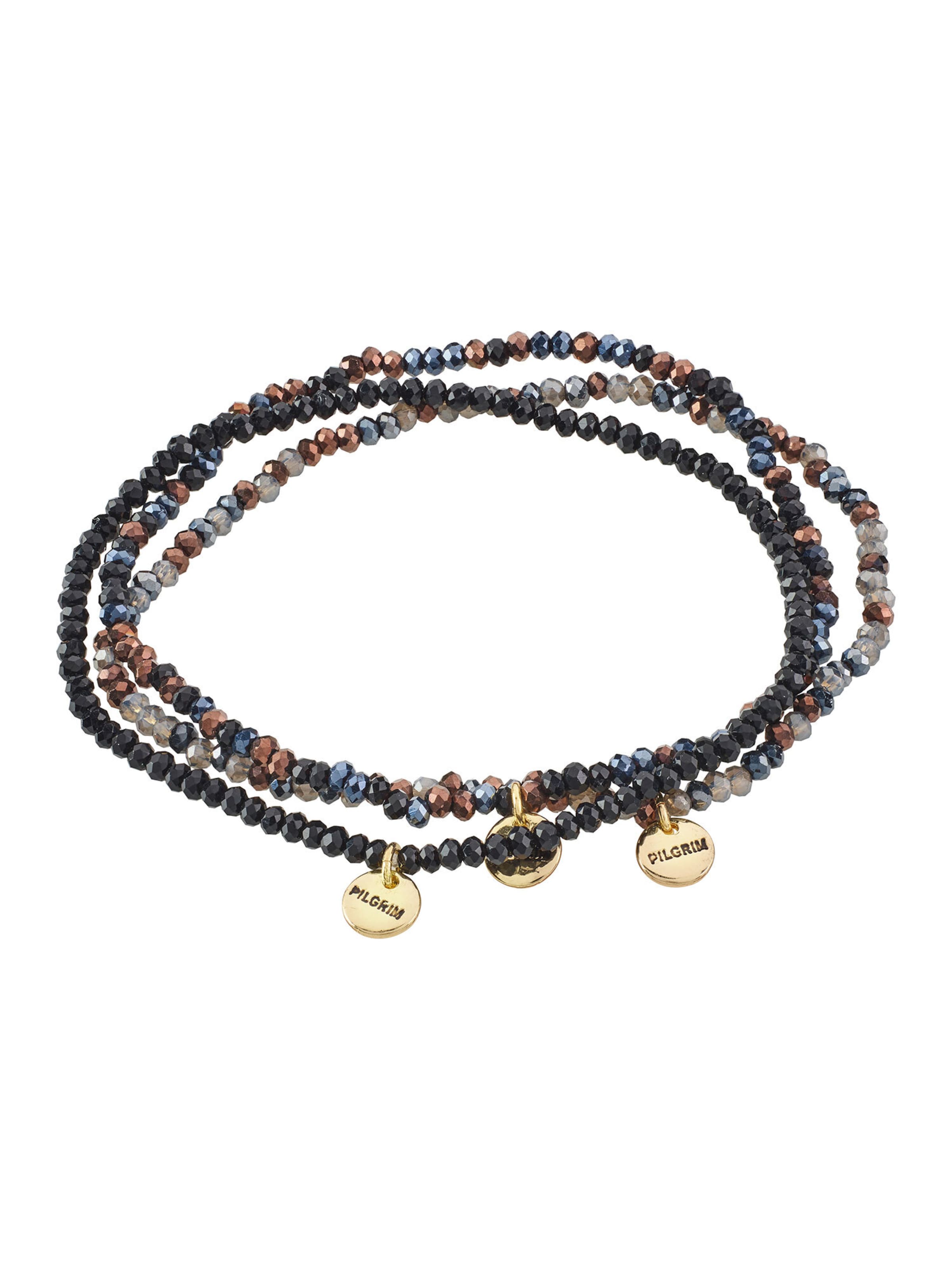 Pilgrim Náramek 'Indigo' – zlatá: přední strana