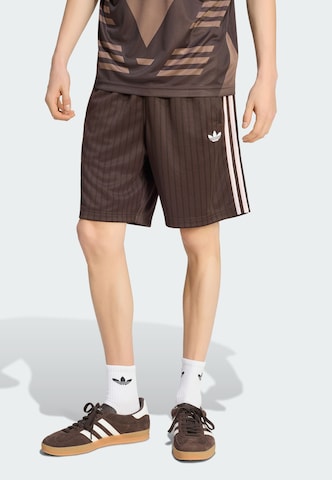 Regular Pantalon 'Firebird' ADIDAS ORIGINALS en marron : devant